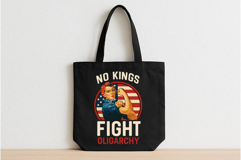 No Kings Fight Oligarchy Rosie the Riveter SVG SVG BillahCrafts 
