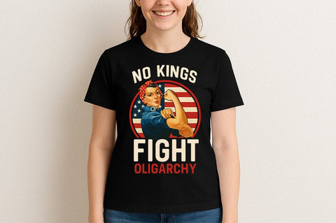 No Kings Fight Oligarchy Rosie the Riveter SVG SVG BillahCrafts 
