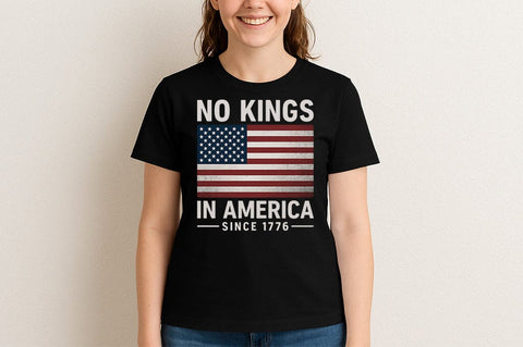 No Kings in America 1776 SVG Patriotic American Flag Cut File SVG BillahCrafts 