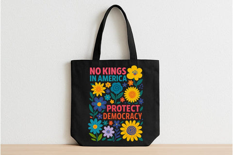 No Kings in America Protect Democracy SVG Floral Design SVG BillahCrafts 