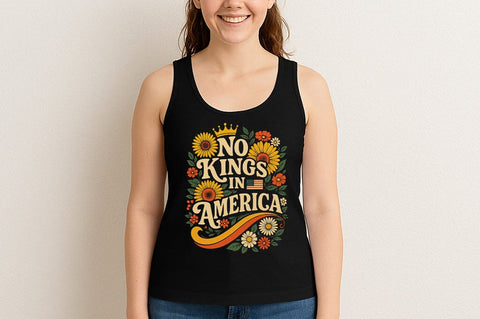 No Kings in America SVG Patriotic 4th of July Retro USA Cut File SVG BillahCrafts 