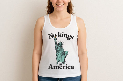No Kings in America SVG Statue of Liberty Patriotic Quote Cut File SVG BillahCrafts 