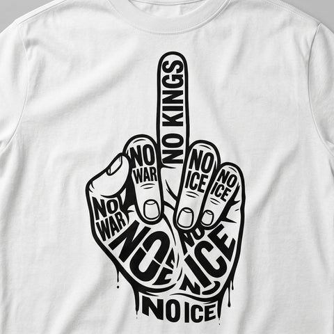 No Kings SVG, PNG, Patriotic Shirt Design, Anti War Svg, No War No Kings No ICE Svg, No Kings In America Cricut Cut File SVG HappyDesignStudio 