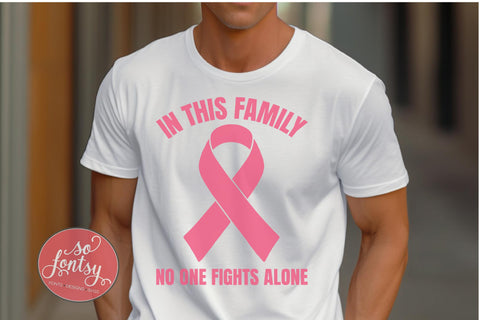 No One Fights Alone SVG Cut File for Cricut & Silhouette | Awareness SVG So Fontsy VIP Design Shop 