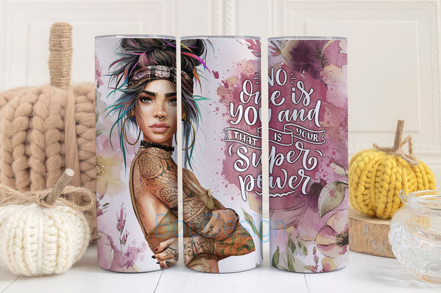 No One is You, Boho Tumbler Wrap Boho Tumbler PNG Designs Motivational Quote Tumbler Wrap Quote Tumbler PNG Sublimation Design Sublimation BouDesign 