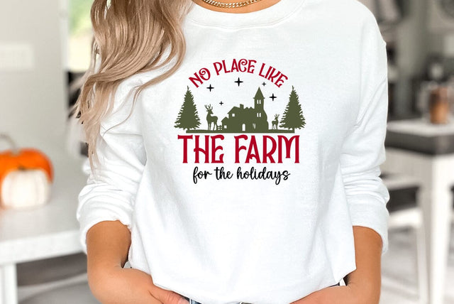 No place like the farm for the holidays SVG SVG FiveStarCrafting 