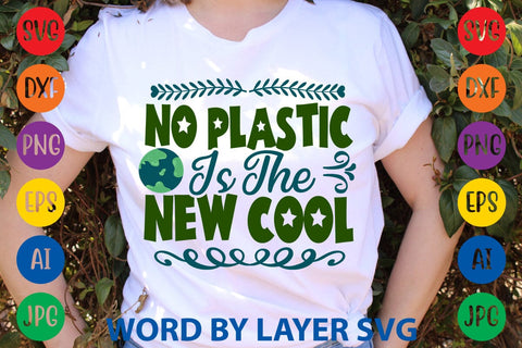 No Plastic Is The New Cool SVG DESIGN SVG Rafiqul20606 