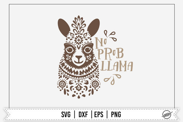 No Prob Llama SVG 1 SVG Boertiek 