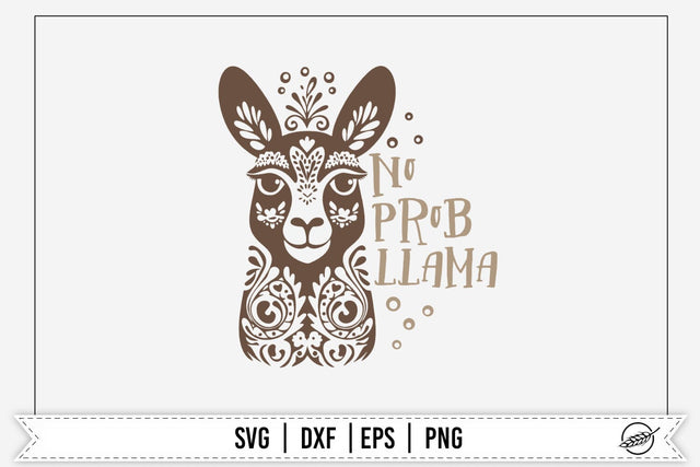No Prob Llama SVG 2 SVG Boertiek 