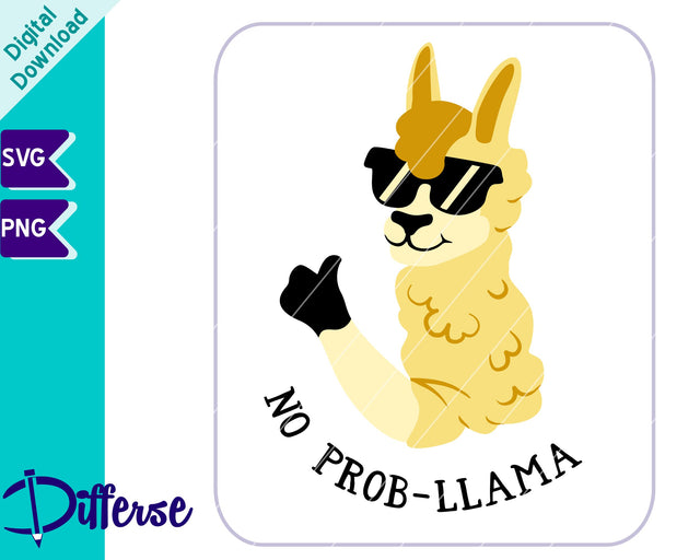 No Probllama SVG | Llama SVG SVG Differse 