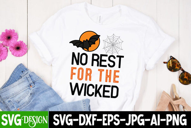 No Rest For the Wicked SVG Cut File,No Rest For the Wicked PNG, Cut File, Halloween SVG Cut File, Halloween Clipart, Trick or Treat SVG Bundle, Halloween PNG Bundle SVG BlackCatsMedia 