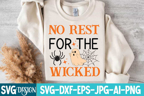 No rest For the Wicked SVG Design,No rest For the Wicked Sublimation Design,Halloween,Halloween svg,Halloween svg Cut File,Halloween SVG Design,Witch svg Design,Spooky Svg Design,Happy Halloween svg SVG BlackCatsMedia 