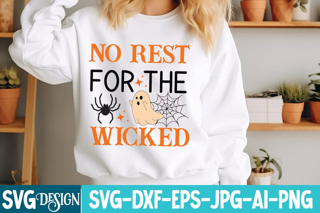 No rest For the Wicked SVG Design,No rest For the Wicked Sublimation Design,Halloween,Halloween svg,Halloween svg Cut File,Halloween SVG Design,Witch svg Design,Spooky Svg Design,Happy Halloween svg SVG BlackCatsMedia 
