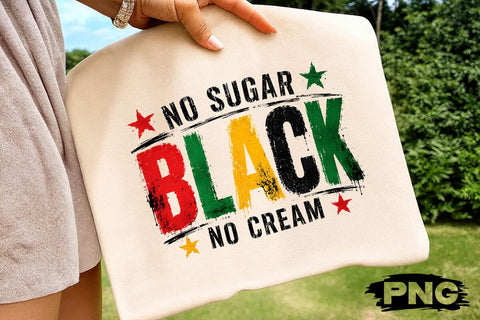 No Sugar No Cream Black PNG Shirt SVG DesignDestine 