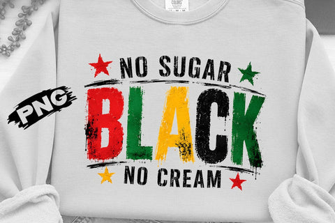 No Sugar No Cream Black PNG Shirt SVG DesignDestine 