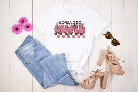 No Thanks Cupid | Groovy Valentines Sublimation Sublimation CraftLabSVG 