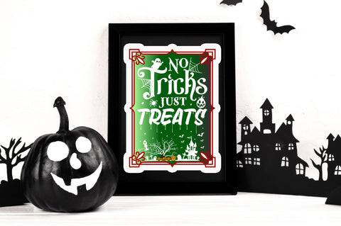 No tricks just treats Stickers Design Sublimation Regulrcrative 