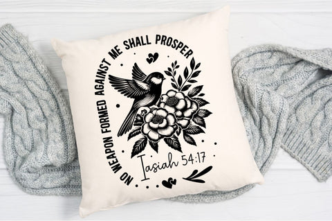 No Weapon Formed Against Me SVG, Christian Floral SVG, Retro Christian SVG, Bible Verse SVG, Flower Jesus SVG Design SVG Regulrcrative 