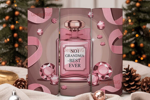 Nº1 Grandma Perfume 20oz Tumbler Wrap Sublimation DesignSVG 
