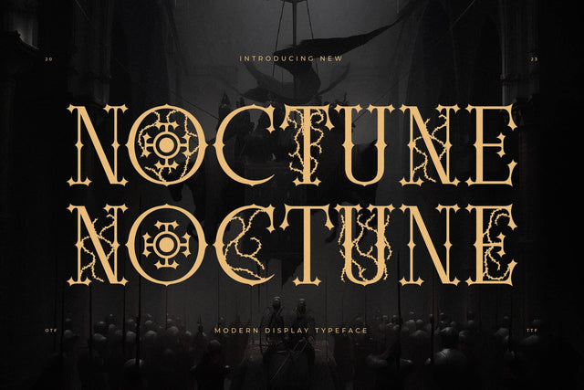 Noctune - Modern Display Font Storytype Studio 