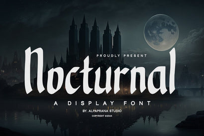 Nocturnal - Display Font Font Alpaprana Studio 