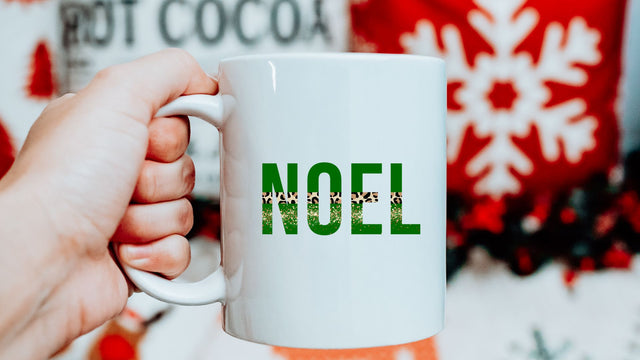 Noel Green Leopard PNG | Leopard Print Noel Christmas Sublimation | Festive Holiday Sublimation Design Sublimation Print Perfect Design Shop 