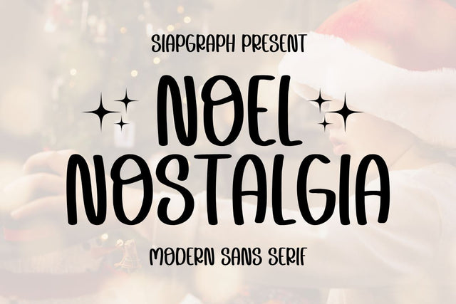 Noel Nostalgia Font Masyafi Studio 