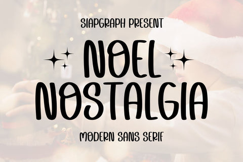 Noel Nostalgia Font Masyafi Studio 