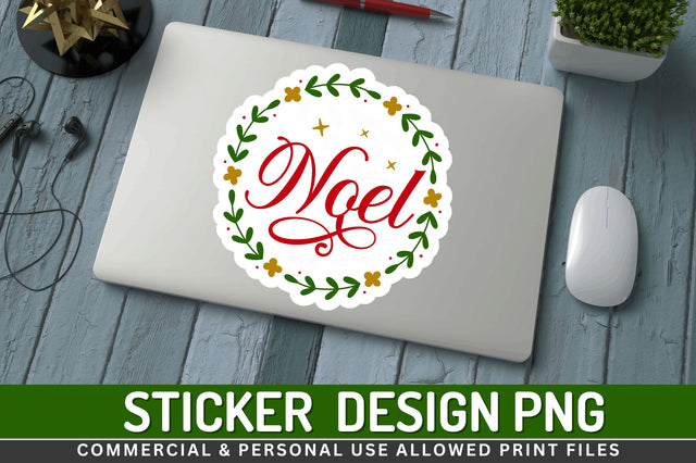 Noel Stickers Design Sublimation Regulrcrative 