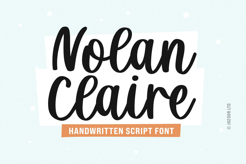 Nolan Red Paper Script Nolan Claire - Modern Script Font - So Fontsy