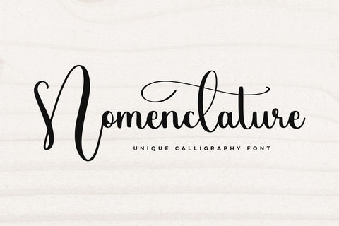 Nomenclature Font Abo Daniel Studio 