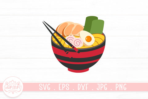 Noodle In The Bowl Clipart Bundle SVG dapiyupi store 