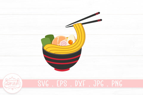 Noodle In The Bowl Clipart Bundle SVG dapiyupi store 