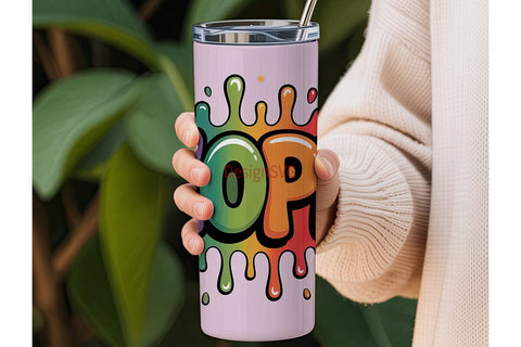 Nope Graffiti Tumbler Design Sublimation DesignSVG 