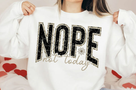 Nope Not Today SVG, Camo Sarcastic SVG, Funny SVG PNG SVG SVG Studio 