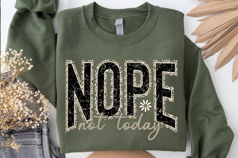 Nope Not Today SVG, Camo Sarcastic SVG, Funny SVG PNG SVG SVG Studio 