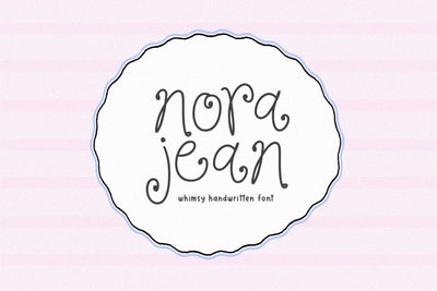 Nora Jean - Whimsy Handwritten Font Font KA Designs 