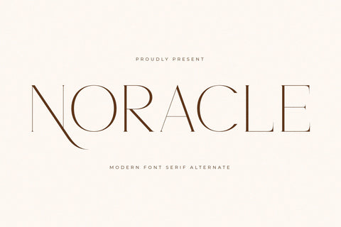 Noracle - Modern Font Serif Alternate Font Storytype Studio 