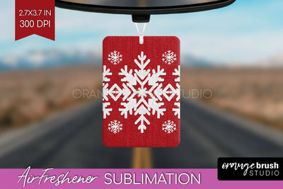 Nordic Christmas Air Freshener PNG - Winter Car Freshener Sublimation OrangeBrushStudio 