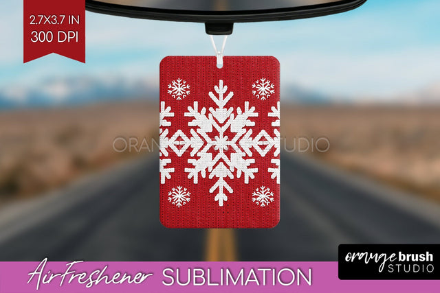 Nordic Christmas Air Freshener PNG - Winter Car Freshener Sublimation OrangeBrushStudio 