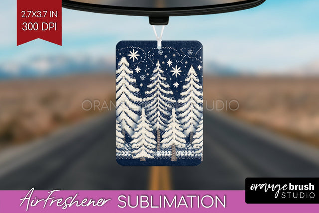 Nordic Christmas Air Freshener PNG - Winter Car Freshener Sublimation OrangeBrushStudio 