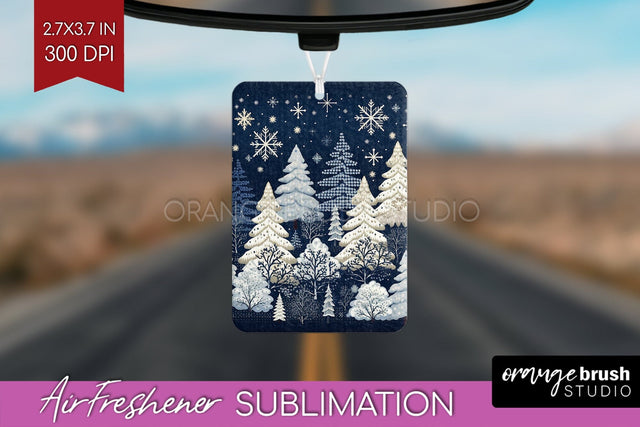 Nordic Christmas Air Freshener PNG - Winter Car Freshener Sublimation OrangeBrushStudio 