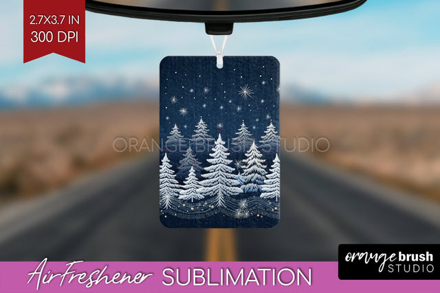 Nordic Christmas Air Freshener PNG - Winter Car Freshener Sublimation OrangeBrushStudio 