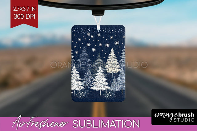 Nordic Christmas Air Freshener PNG - Winter Car Freshener Sublimation OrangeBrushStudio 