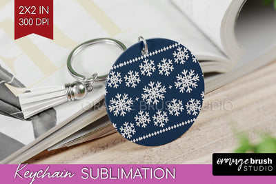 Nordic Christmas Keychain PNG - Winter Keychain Sublimation Sublimation OrangeBrushStudio 