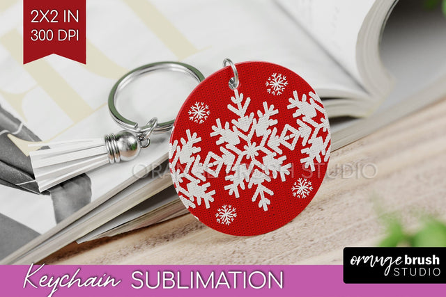 Nordic Christmas Keychain PNG - Winter Keychain Sublimation Sublimation OrangeBrushStudio 