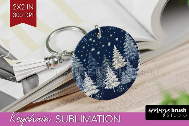 Nordic Christmas Keychain PNG - Winter Keychain Sublimation Sublimation OrangeBrushStudio 