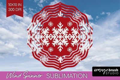 Nordic Christmas Wind Spinner Sublimation PNG Sublimation OrangeBrushStudio 