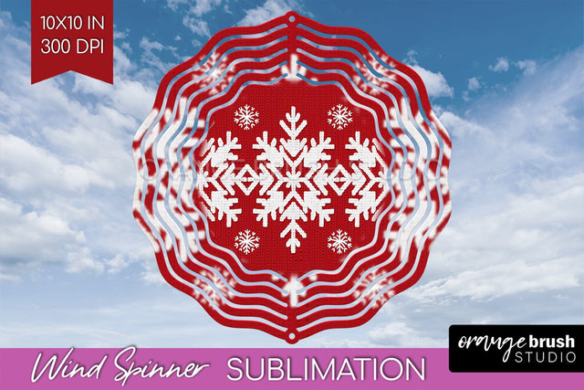 Nordic Christmas Wind Spinner Sublimation PNG Sublimation OrangeBrushStudio 