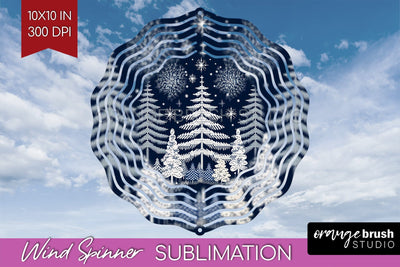 Nordic Christmas Wind Spinner Sublimation PNG Sublimation OrangeBrushStudio 
